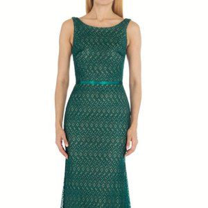 GREEN DRESS TERANI COUTURE